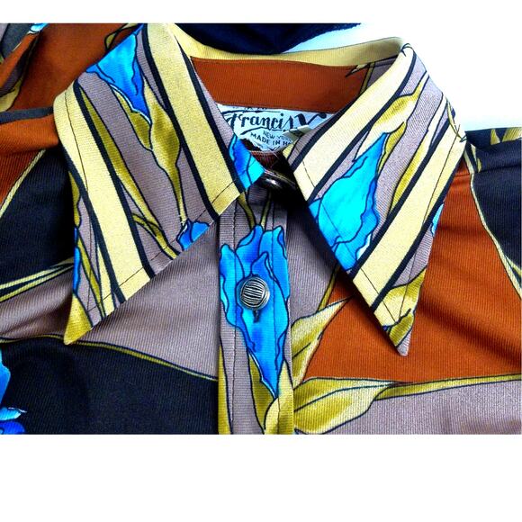 Vintage Knits by Francis X Dagger Collar Blouse Shirt And Tank Top Set Size 10 - Picture 9 of 12